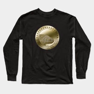 Chameleon Crypto Coin Digital Art Funny Long Sleeve T-Shirt